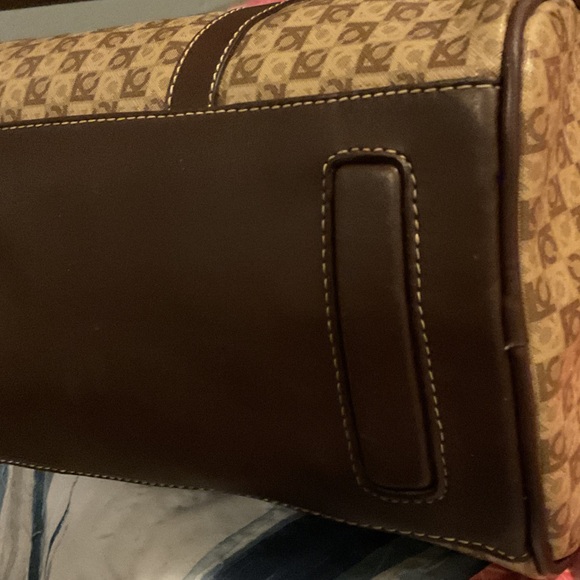 Liz Claiborne Brown Patterned Shoulder Bag - Picture 7 of 12